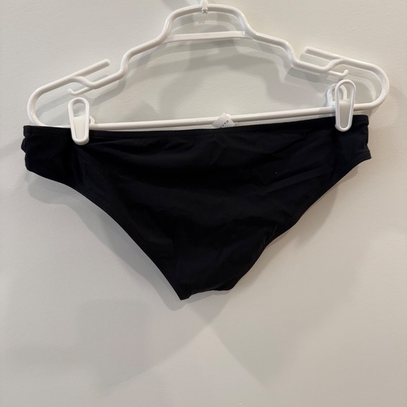 Karla Colletto - NWT Black "Zaha" One Shoulder Ruffle Bikini Top/Bottom, Size 14 - Picture 5 of 5